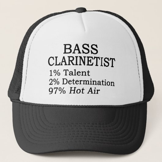 Bass Clarinetist Hot Air Trucker Pet (Voorkant)