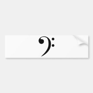 Bass Clef Bumpersticker