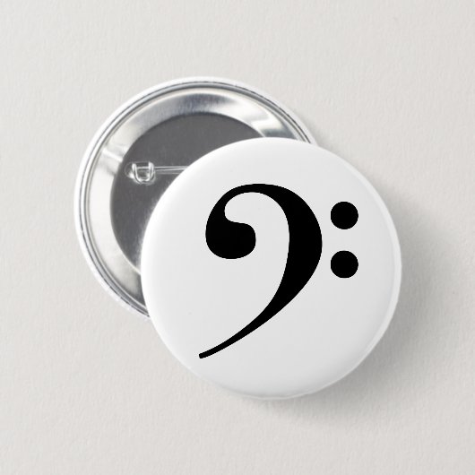 Bass Clef Button (Voorkant /achterkant)
