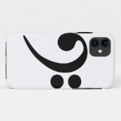 Bass Clef Case-Mate iPhone Case (Achterkant (horizontaal))
