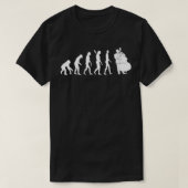 Bass Clef Double Bass Player Guitarist Evolut T-shirt (Design voorkant)