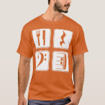 Bass Clef Eat Rest Play Herhaal Funny Music T-shirt<br><div class="desc">Het spel van de Rest van de Rest van de bas herhaalt grappige Muziek.</div>