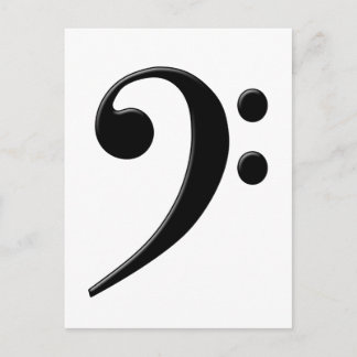 Bass Clef - F Clef Music Symbol Briefkaart