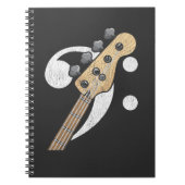 Bass Clef Guitar Bass Player Musicus Notitieboek (Voorkant)