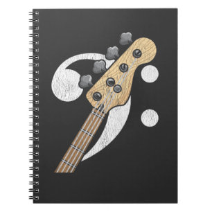Bass Clef Guitar Bass Player Musicus Notitieboek