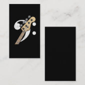 Bass Clef Guitar Bass Player Musicus Visitekaartje (Voorkant / Achterkant)