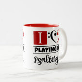 Bass Clef Heart I vind het geweldig om mijn salter Tweekleurige Koffiemok (Voorkant rechts)