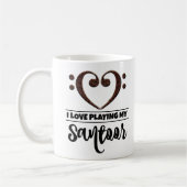 Bass Clef Heart I vind het geweldig om mijn Santer Koffiemok (Links)