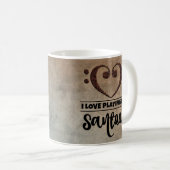 Bass Clef Heart  Sheet Music Santor Koffiemok (Voorkant rechts)