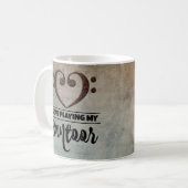 Bass Clef Heart  Sheet Music Santor Koffiemok (Voorkant links)