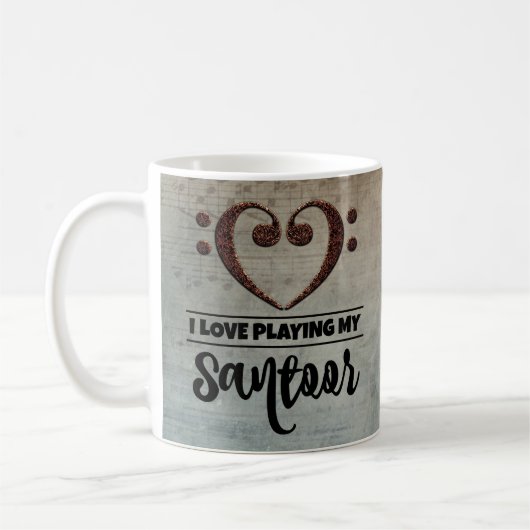 Bass Clef Heart  Sheet Music Santor Koffiemok (Links)