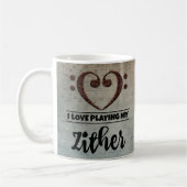 Bass Clef Heart  Sheet Music Zor Koffiemok (Links)