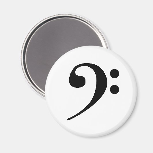 Bass Clef Magneet (Voorkant / Achterkant)