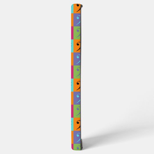 Bass Clef Musical Pattern Samsung Galaxy Hoesje (Linkerkant)