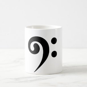 Bass Clef-Muzieknoten Koffiemok