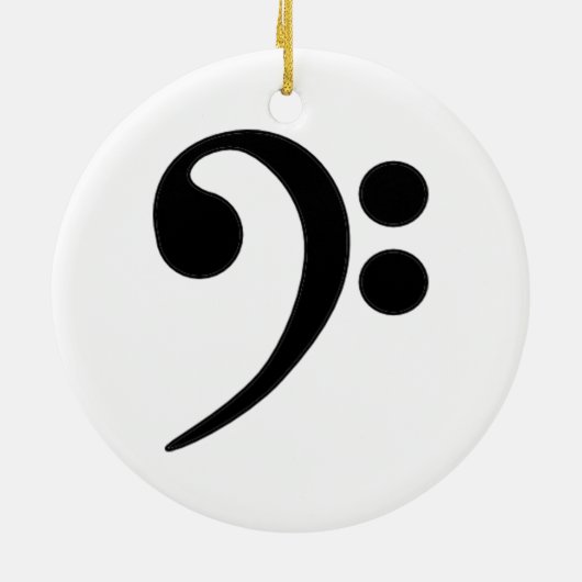 Bass Clef Ornament (Achterkant)