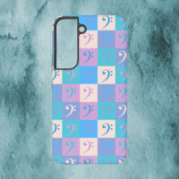 Bass Clef Patroon Muziek Pastel