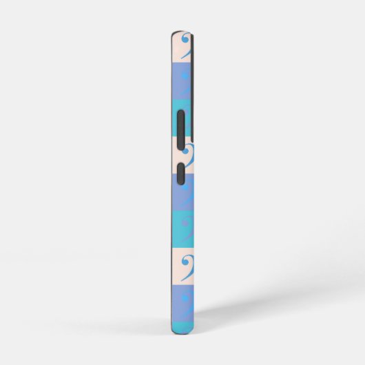 Bass Clef Pattern Music Pastel Samsung Galaxy Hoesje (Rechterkant)