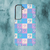 Bass Clef Pattern Music Pastel Samsung Galaxy Hoesje