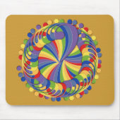 Bass Clef Pinwheels Rainbow Muismat (Voorkant)