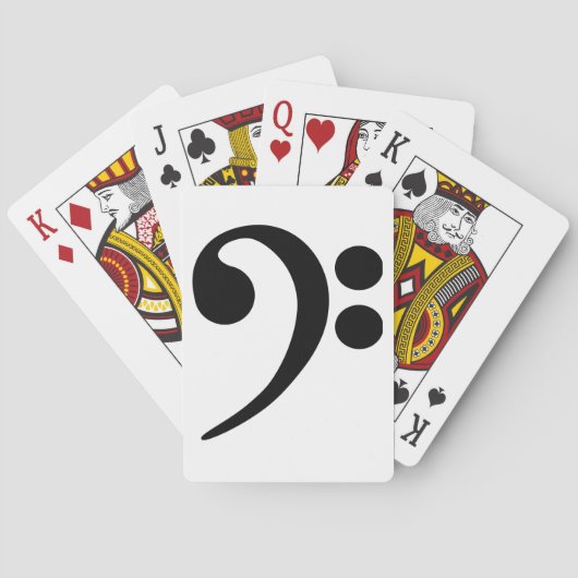 Bass Clef Pokerkaarten (Achterkant)