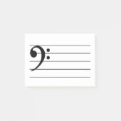 Bass Clef Post-it Notes (Voorkant)