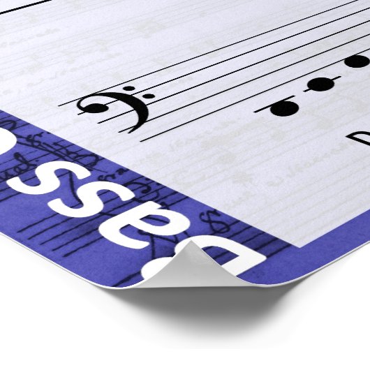 Bass Clef Poster (Hoek)