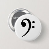 Bass Clef Ronde Button 5,7 Cm (Voorkant /achterkant)