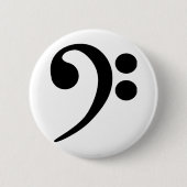 Bass Clef Ronde Button 5,7 Cm (Voorkant)