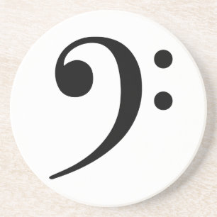 Bass Clef Sandstone Onderzetter
