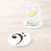Bass Clef Sandstone Onderzetter (Zijkant)