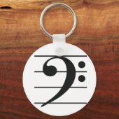 Bass Clef Sleutelhanger (Voorkant)