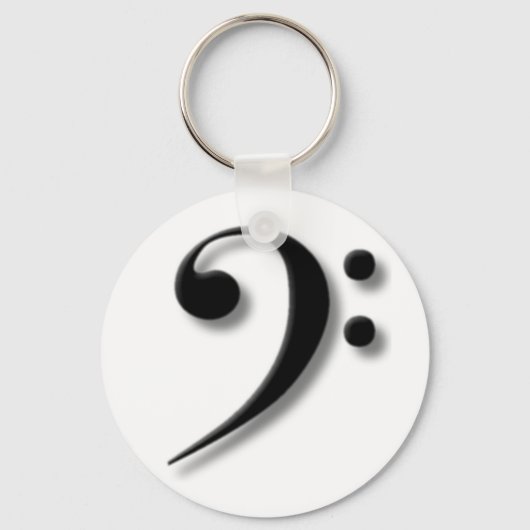 Bass Clef Sleutelhanger (Voorkant)