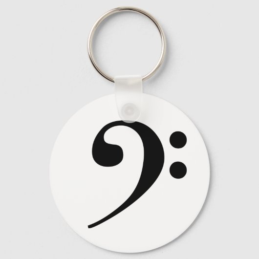 Bass Clef Sleutelhanger (Voorkant)