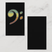  Bass Clef Spelers Musical Bassists Orborst Visitekaartje (Voorkant / Achterkant)