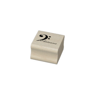 Bass clef stempel