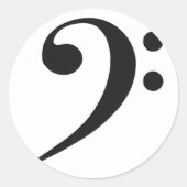 Bass Clef Sticker (Voorkant)