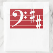 Bass Clef Sticker (Tas)