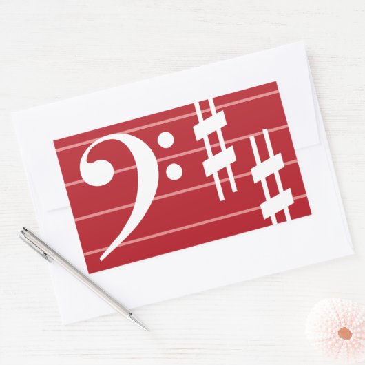Bass Clef Sticker (Envelop)