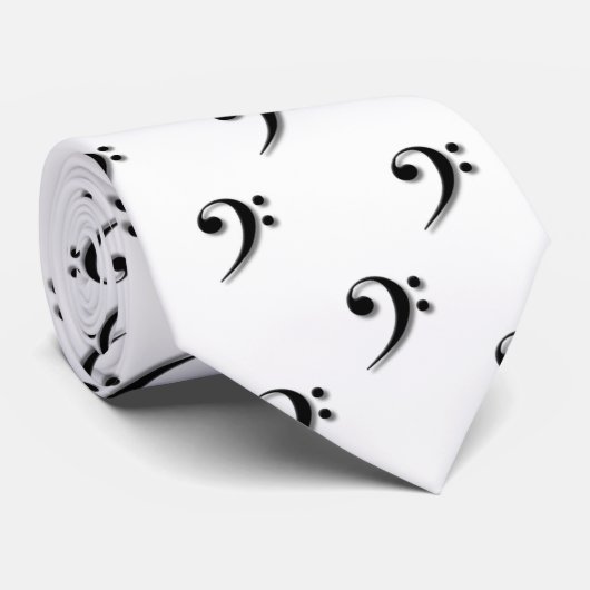 Bass Clef Stropdas (Opgerold)