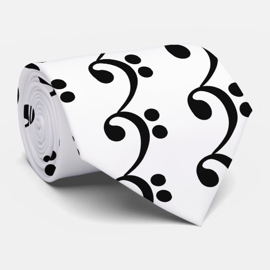 Bass Clef Stropdas (Opgerold)