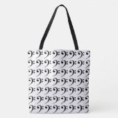 Bass Clef Tote Bag (Voorkant)