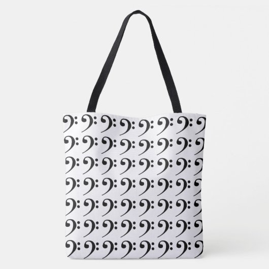 Bass Clef Tote Bag (Achterkant)