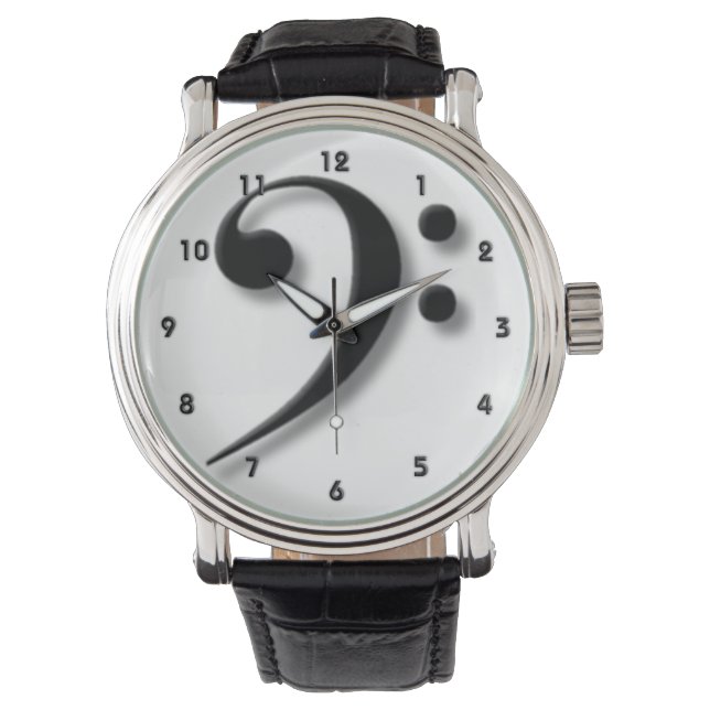 Bass Clef Watch van Leslie Harlow Horloge (Voorkant)