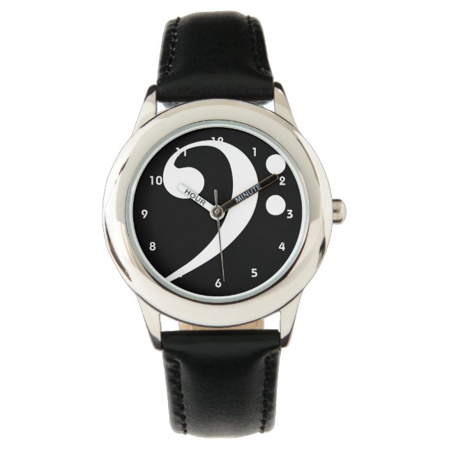 Bass Clef Watch van Leslie Harlow Horloge (Voorkant)