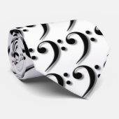 Bass Clefs Stropdas (Opgerold)