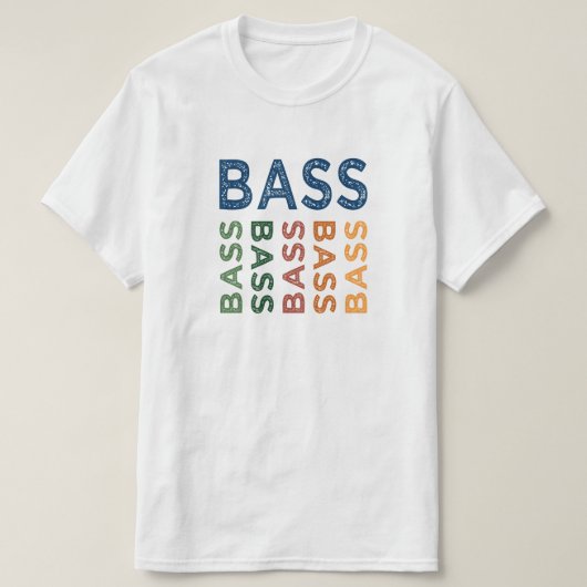 Bass Colorful T-shirt (Design voorkant)