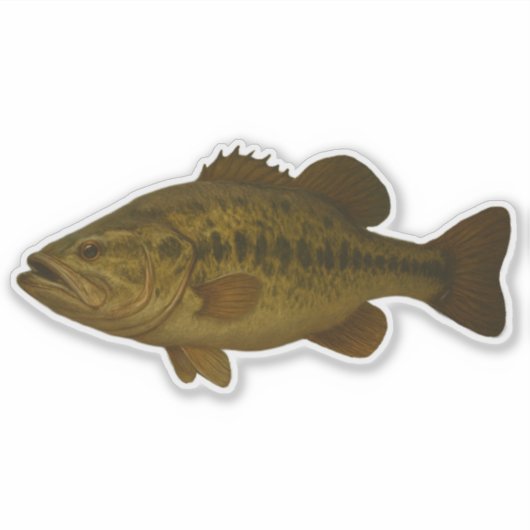 Bass Cut-out Sticker (Voorkant)