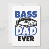 Bass Dad Ever Bedankkaart (Voorkant)