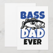 Bass Dad Ever Bedankkaart (Voorkant / Achterkant)